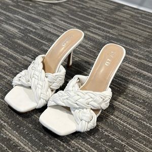 White Raid Sandals. Never worn. Like new